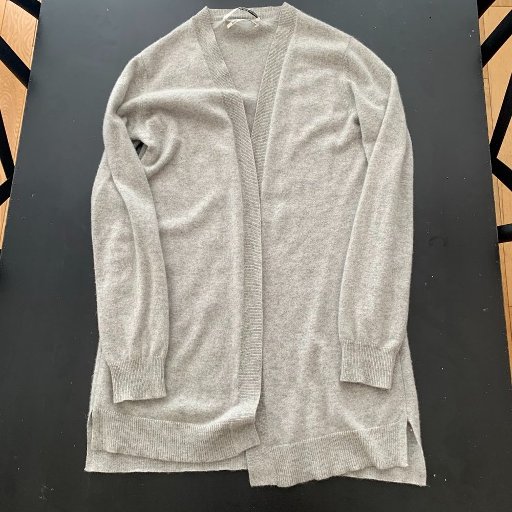 Cashmere open front cardigan